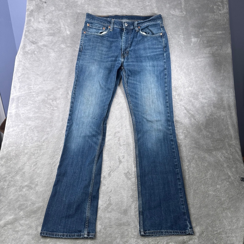 Levi's 527 Jeans Mens 34x36 Bootcut Blue Denim Pants Western Flare